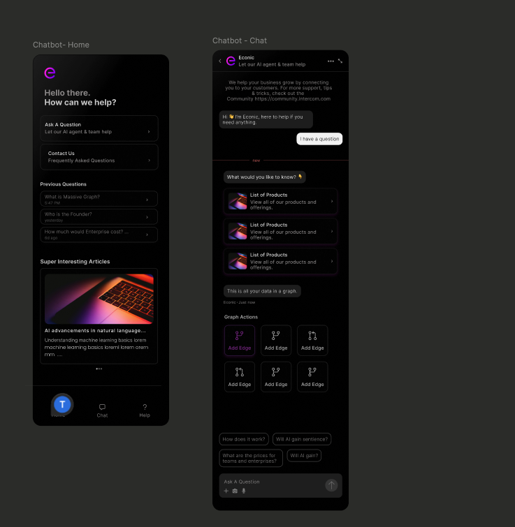 Econic Omni Bar Interface