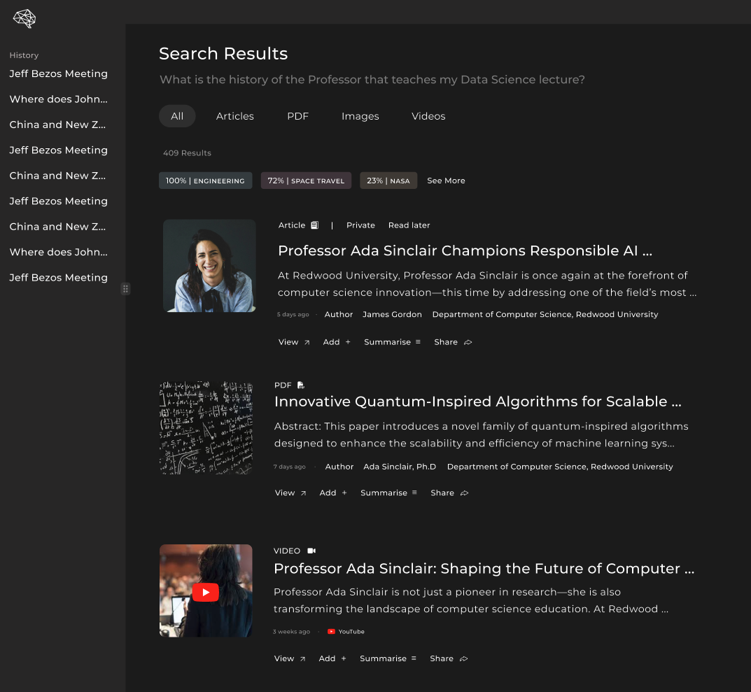 Massive Graph Search UI